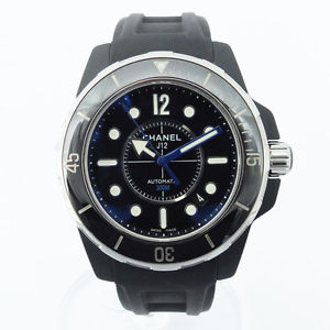 Free Shipping Pre-owned CHANEL J12 Marine H2558 Black Men's 42mm Automatic