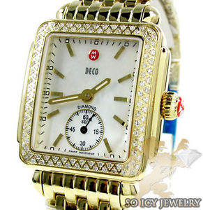 Michele Ladies Diamond Deco Gold