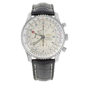 Breitling Navitimer A24322 Acciaio Inox &  Pelle Orologio Automatico Da Uomo