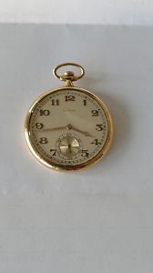 18k yellow gold Agassiz pocket watch