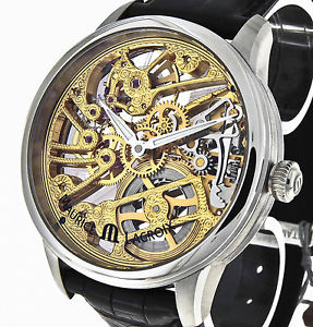 Maurice Lacroix Masterpiece Squelette Handaufzug Stahl Ref. MP7208-SS001-001