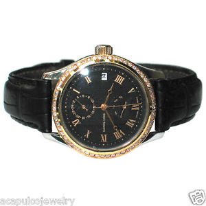 DANIEL MINK 81001 18K Gold & Steel Men's Diamond Wristwatch Pre-Owned