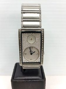 Bunz MoonTime Full Diamond & Stainless Steel Watch Acier Inox 12938
