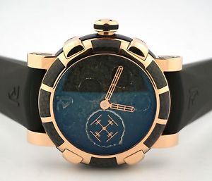 ROMAIN JEROME MOON DUST RED MOOD BLACK AUTO 18K ROSE GOLD MB.F2.22BB.00 WATCH