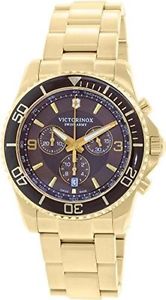 Victorinox Swiss Army Men's Maverick 241691 Gold Stainless-Steel Swiss Quartz Wa