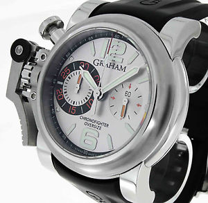 Graham Chronofighter Automatik Edelstahl an Kautschukband Ref.2OVAS