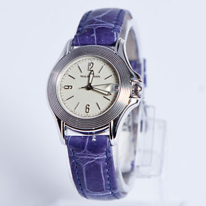 Mauboussin leather watch 18 karat automatic