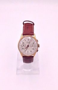Vintage 1940's 18K Gold Lylo Chronogragh Watch Landeron Mvt. WatchXperience UK