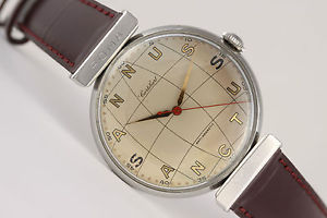 Cortébert Annus Sanctus! Vintage Antimagnetic watch! All steel case ref. 9201!