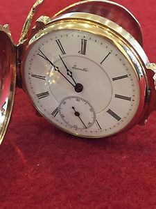 Eureka / Gallet 14k Solid Rose Gold Pocket Watch