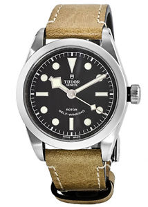 TUDOR Heritage Black Bay 36 Leat