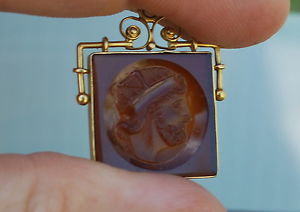Antique Carnelian and gold fob seals.
