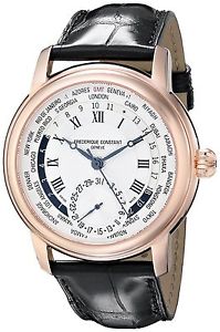 Frederique Constant Men's FC718MC4H4 World Timer Analog Display Swiss Automatic