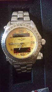 BREITLING EMERGENCY TITANIUM YELLOW DIAL AUTHENTIC AS NEW