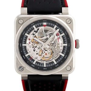 Auth Bell&Ross Aero GT BR03-92-SC/SCA Men's Automatic SS&Leather　211974
