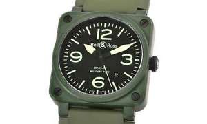 Free Shipping Pre-owned Bell & Ross BR03-92 MILITARY CERAMIC BR03-92