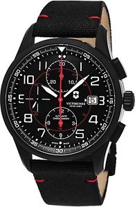 Victorinox Men's 'AirBoss' Swiss Stainless Steel and Nylon Automatic Watch, Colo