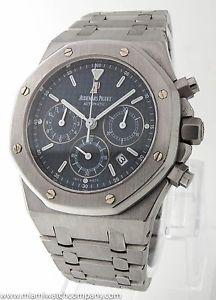 Men's Audemars Piguet "Royal Oak Chronograph" Watch - Blue Dial/Stainless Steel