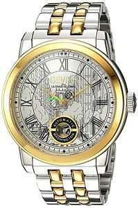 Gevril Men's Washington Collection Swiss Automatic Gold IP LTD Luxury Watch