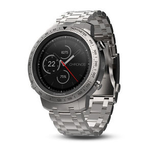 NUOVO GARMIN FENIX CHRONOS STEEL smartwatch Cardio Polso 1000 Mappe
