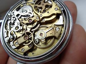 VERY RARE AUDEMARS FRERES 1/4 REPEATER CHRONOGRAPH POCKET WATCH