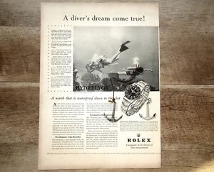 ROLEX VINTAGE * 1950'S * SUBMARINER ANCHOR ANKER ANCORETTA 5508 6536 6204 COPPER