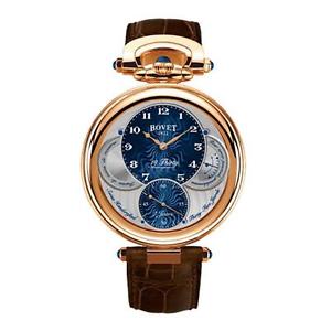 BOVET MEN'S AMADEO FLEURIER 19 THIRTY 42MM BROWN MECHANICAL WATCH NTR0013