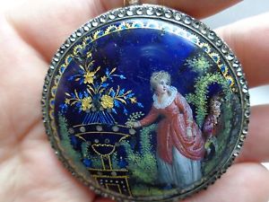 AMAZING  VERGE FUSEE ENAMEL MILLENET POCKET WATCH.CHAIN DRIVEN. 18c.
