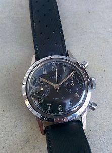 1950 chronographe seliva type 20 flyback  military watch type XX  valjoux 222