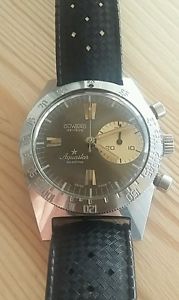 Vintage diver chronograph aquastar deepstar duward