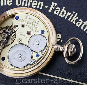A. Lange & Söhne Alloggio In Vetro Oro Savonette 1922 14 K Scatola & Certificato