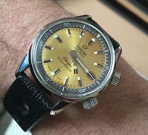 Enicar Sherpa Super Divette  VERY RARE Dial tropical watch perfect