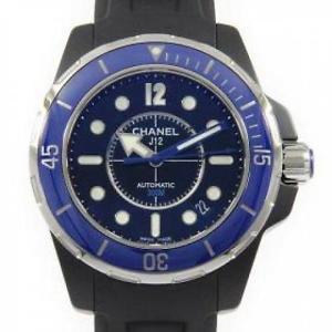 Free Shipping Pre-owned CHANEL H2561 J12 38mm Marine Self-Winding Black USED
