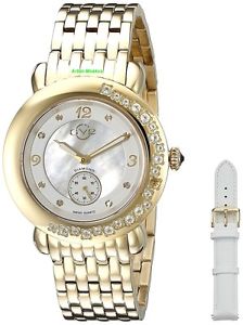 GV2 by Gevril Women's LTD Swiss Made Quartz Gold IP Diamond Luxury Watch $3,595