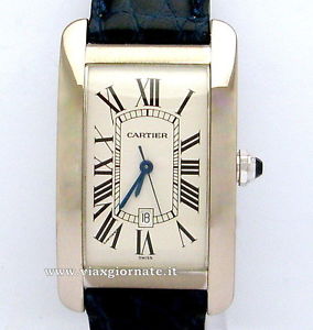 Cartier Tank Americaine ref. 1741  Uomo Oro Bianco Automatico