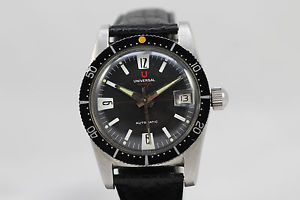 Vintage Diver Universal Geneve Polerouter Sub Stainless Steel Automatic
