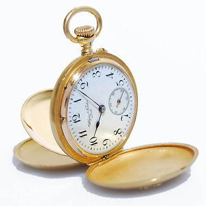 UNIQUE ULYSSE NARDIN REPOUSSE 18K SOLID GOLD ORIGINAL 1910' PENDANT POCKET WATCH