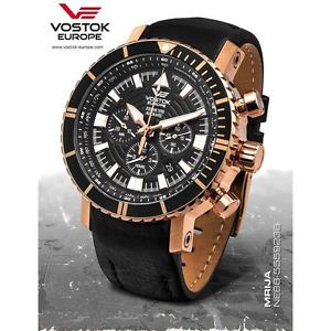 Vostok Europe AN-225 MRIYA Automatic Chrono Gold/Black Watch NE88/5559236