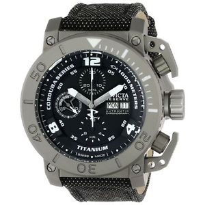 Invicta 13680 Mens Black Dial Analog Automatic Watch with Fabric Strap