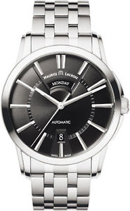 Maurice Lacroix Pontos Day Date Automatic Watch, ML155, Black, PT6158-SS002-33E