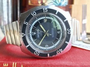 Vintage SICURA 1970 -1980 Hand-winding Wrist Watch 43mm 17 Jewels Very Rare