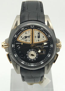 Ulysse Nardin Sonata Streamline Titanium & 18K Rose Gold Alarm Watch 675-00