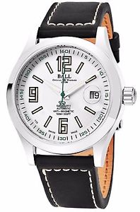 Ball Men's Engineer II Silver Dial Leather Strap Automatic Watch NM1020C-L4-WH