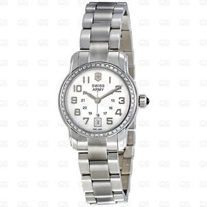Victorinox Swiss Army Women's 241057 Mother-Of-Pearl Dial Diamond Bezel Watch