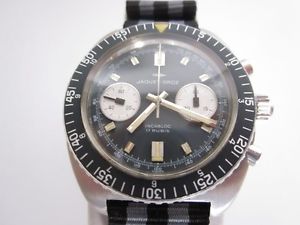 VINTAGE JAQUET DROZ DIVER CHRONOGRAPH - VALJOUX 7733 - BIG SIZE - RARE MODEL