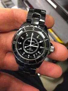 Chanel J12 Automatic Diamond Dial Black Ceramic 19030