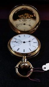 18k E. HOWARD 16S-L 15J HUNTER CASE POCKET WATCH