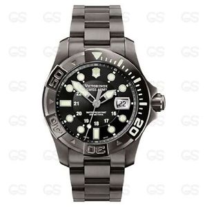 Victorinox Swiss Army Men's Dive Master Gunmetal Black Dial Watch
