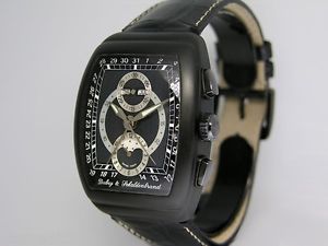 Dubey & Schaldenbrand Gran' Chrono Astro Buddy Two Black PVD Ltd Ed $9,950 NIB