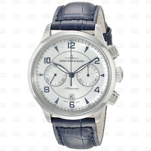 Zeno Men's 6302BVD-G3 Retro Tre Silver Chronograph Dial Watch